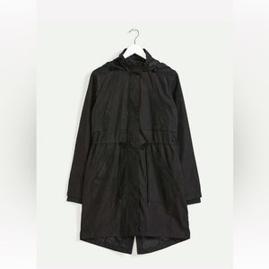 Reitmans women’s relaxed anorak coat with drawstring waist size XXL black